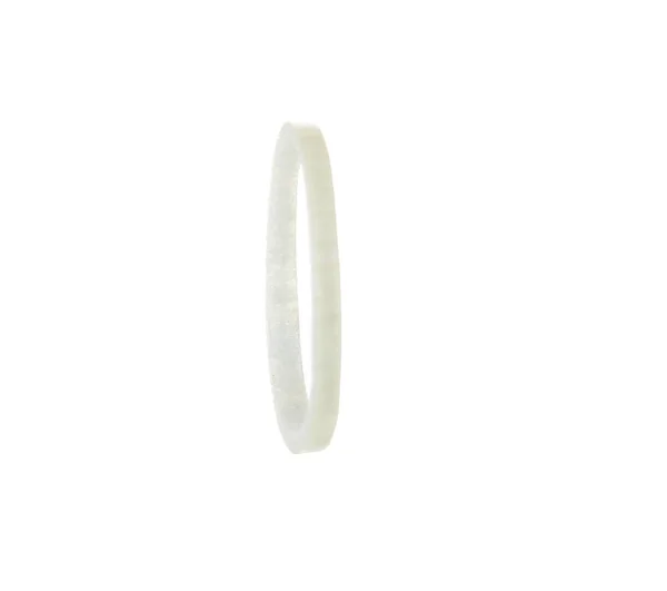 Κρεμμυδάκι Φρέσκο Λεπτό Δαχτυλίδι Λευκό Φόντο — Φωτογραφία Αρχείου