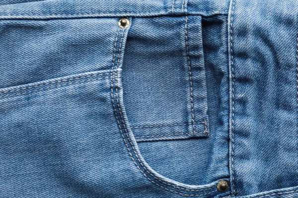 Nahaufnahme Der Jeanstasche Als Hintergrund — Stockfoto
