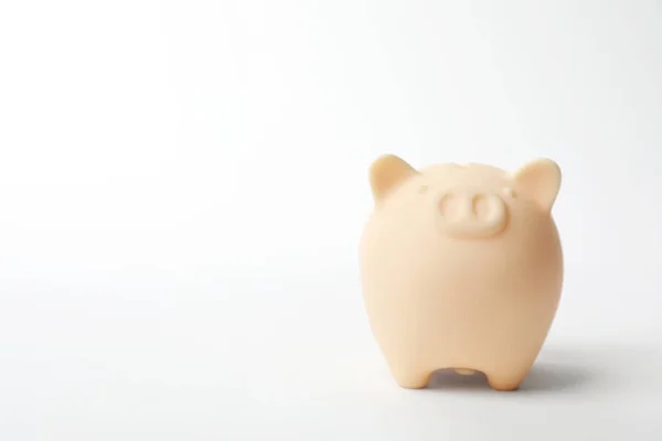 Cute Piggy Bank White Background Money Saving — Stock Photo, Image