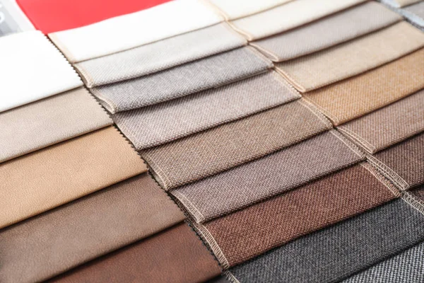 Farklı döşemelik kumaş örnekleri, portre. İç tasarım