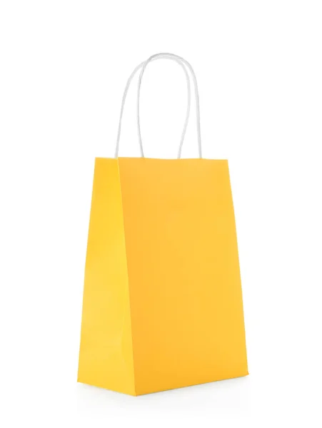 Mockup Paper Shopping Bag White Background — Stock Photo, Image