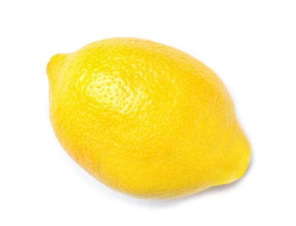 Ripe Whole Lemon White Background — Stock Photo, Image