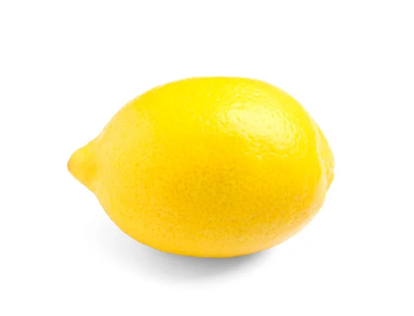 Fresh Ripe Lemon White Background — Stock Photo, Image