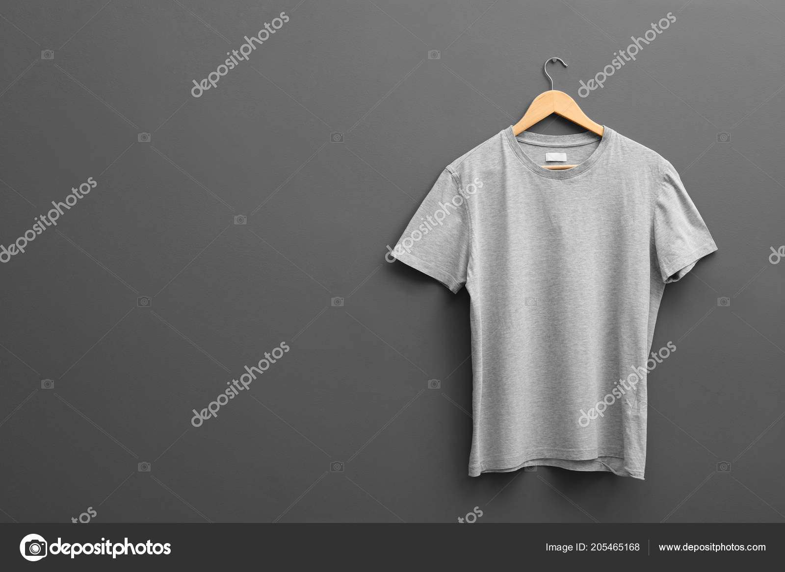 Download Hanger Blank Shirt Grey Background Mockup Design Stock Photo Image By C Newafrica 205465168