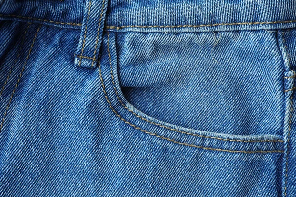 Närbild Bild Jeans Ficka Som Bakgrund — Stockfoto