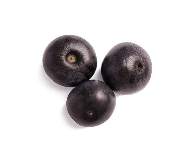 Bacche Acai Fresche Sfondo Bianco — Foto Stock