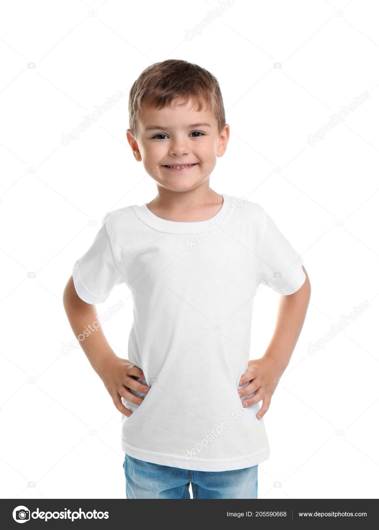 Little Boy Shirt White Background Mockup Design Stock Photo by ©NewAfrica  205590668