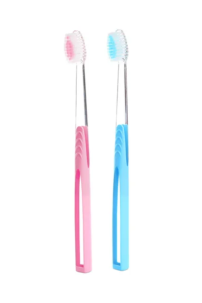 Manual Toothbrushes White Background Dental Care — Stock Photo, Image