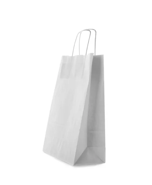 Mockup Carta Shopping Bag Sfondo Bianco — Foto Stock