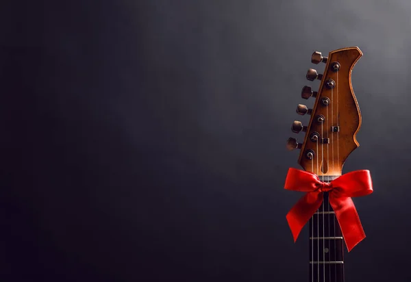 바탕에 기타입니다 크리스마스 — 스톡 사진