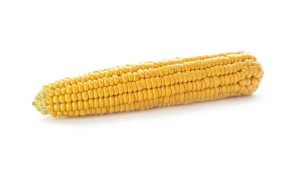 Leckere Maiskolben Auf Weißem Hintergrund — Stockfoto