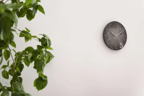 Analog Clock Hanging Wall Time Day — Stock Photo, Image