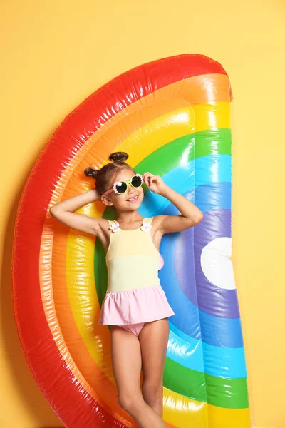 Cute Little Girl Underwear On Yellow Stock Photo 1581745789