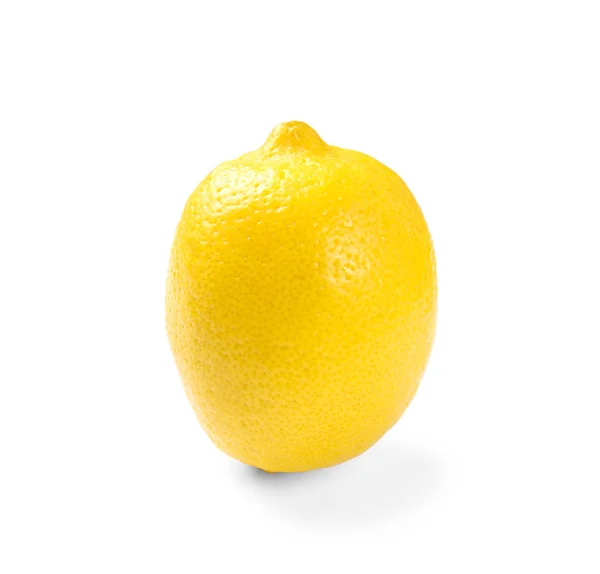 Citron Mûr Entier Sur Fond Blanc — Photo