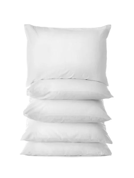 Clean Soft Bed Pillows White Background — Stock Photo, Image