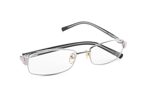 Brille Mit Korrekturgläsern Auf Weißem Hintergrund Sehschwäche — Stockfoto