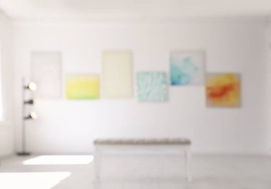 Modern sanat Galerisi ile bulanık görünüm sergiler