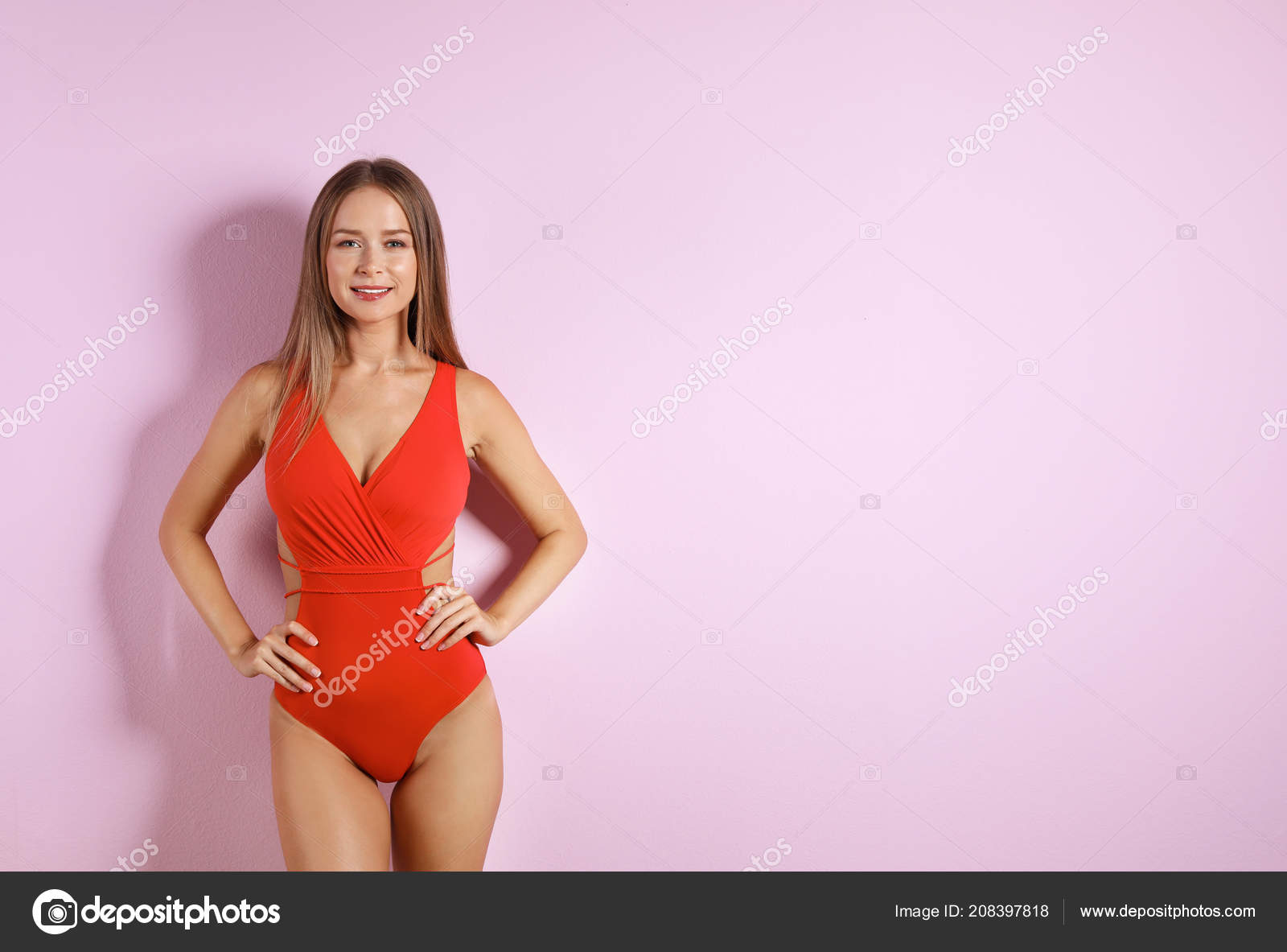 Fondo Mujeres En Traje De BaÃ±o Sexy Mujer Joven Traje Baño Una