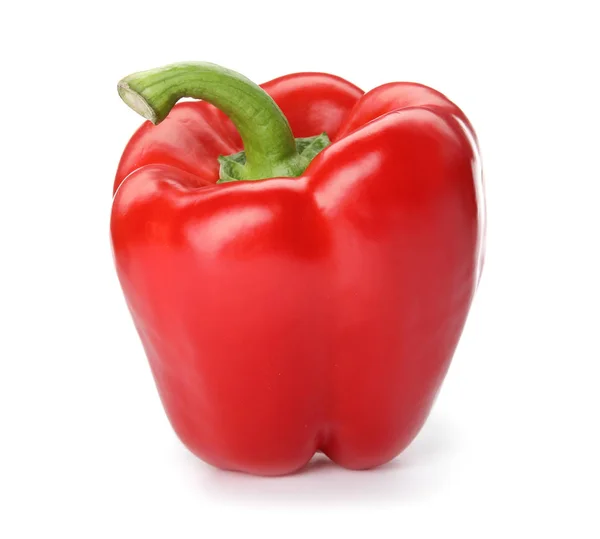 Raw Ripe Paprika Pepper White Background — Stock Photo, Image