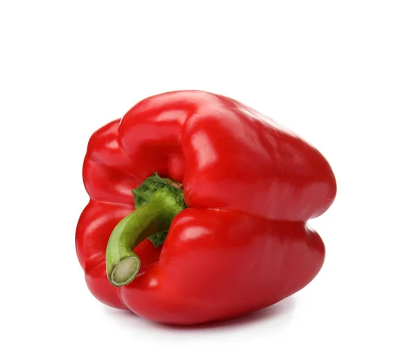 Raw Ripe Paprika Pepper White Background Royalty Free Stock Images