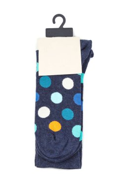 Renkli çorap beyaz arka plan, üstten görünüm