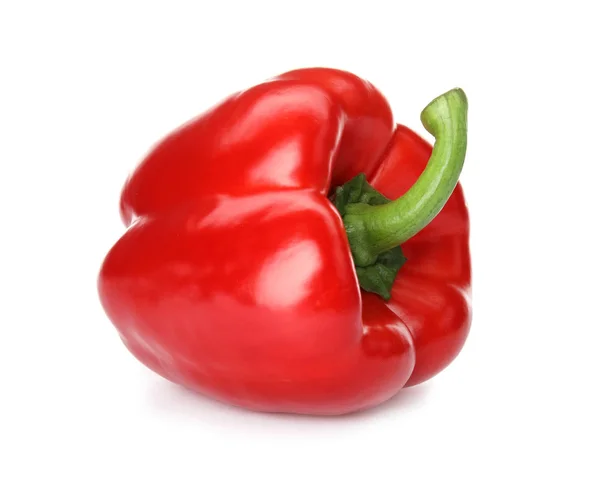 Raw Ripe Paprika Pepper White Background — Stock Photo, Image