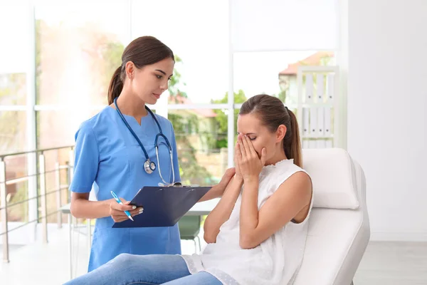 Patient Ayant Rendez Vous Avec Médecin Hôpital — Photo