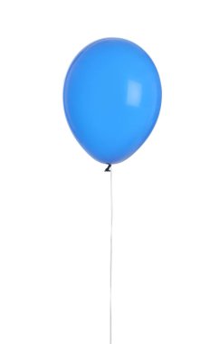 Beyaz arka plan üzerinde renkli balon. Kutlama zamanı