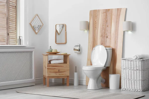 Toilettenschüssel Modernen Badezimmer — Stockfoto