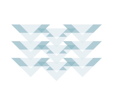 Beyaz arka plan üzerinde iç tasarım için geometrik desen