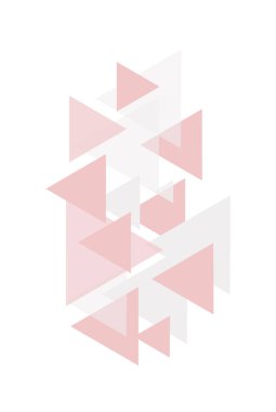 Beyaz arka plan üzerinde iç tasarım için geometrik desen