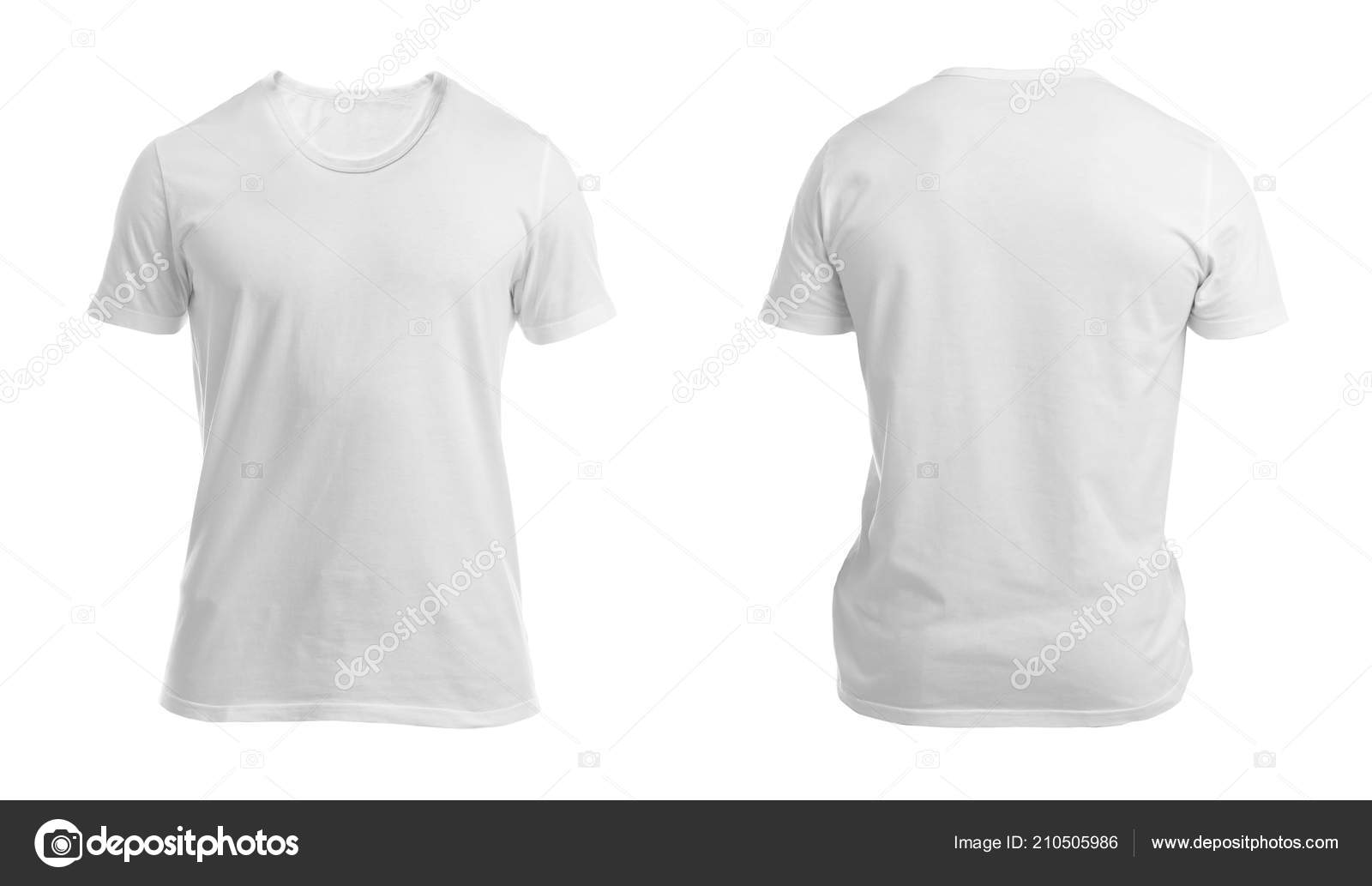 white blank t shirt front and back