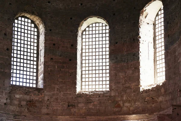 Stambuł Turcja Sierpień 2018 Windows Hagia Eirene Kościoła Widok Wewnątrz — Zdjęcie stockowe