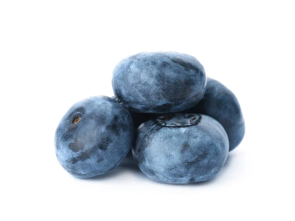 Tasty Juicy Ripe Blueberries White Background — Stock Photo, Image