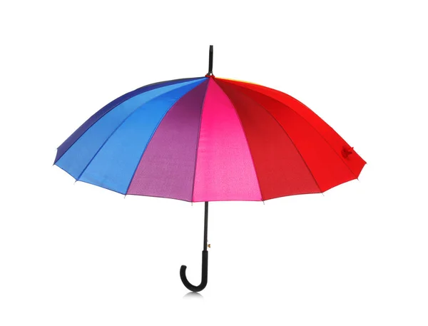 Beau Parapluie Ouvert Sur Fond Blanc — Photo