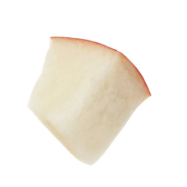Fetta Mela Fresca Sfondo Bianco — Foto Stock