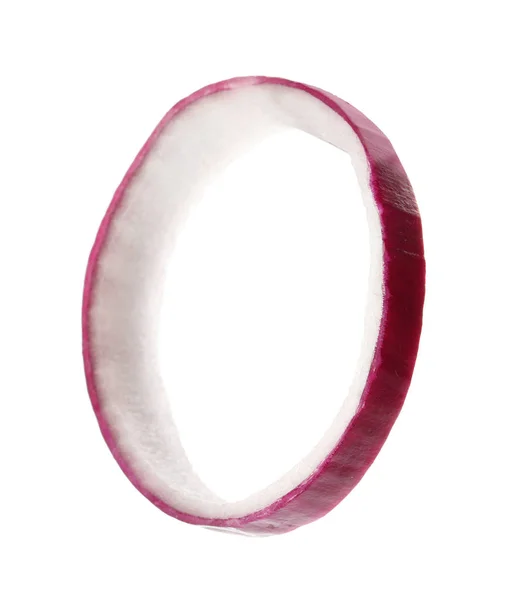 Κρεμμυδάκι Φρέσκο Νόστιμο Δαχτυλίδι Λευκό Φόντο — Φωτογραφία Αρχείου