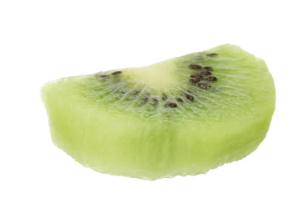 Scheibe Frischer Kiwi Auf Weißem Hintergrund — Stockfoto