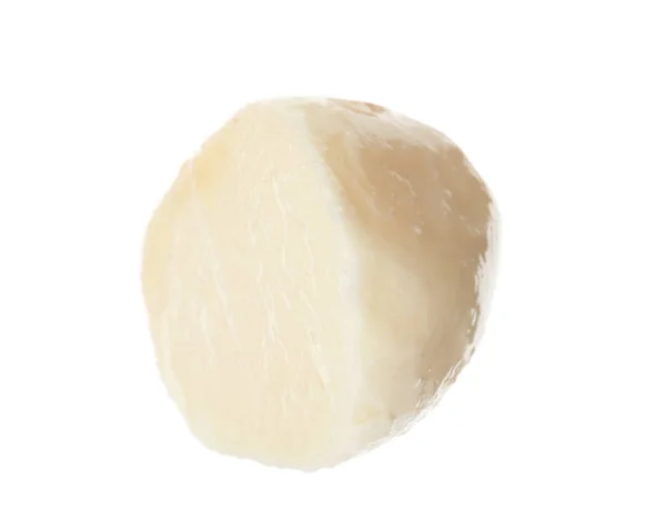 Delicious Fresh Mozzarella Ball White Background — Stock Photo, Image