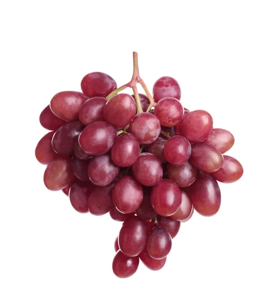 Uvas Jugosas Frescas Maduras Aisladas Blanco — Foto de Stock