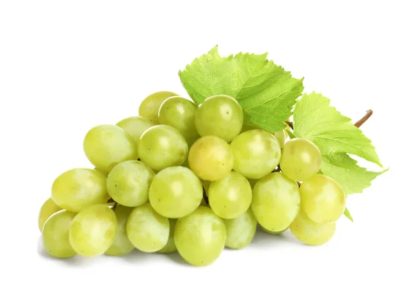 Uvas Frescas Maduras Suculentas Isoladas Branco — Fotografia de Stock