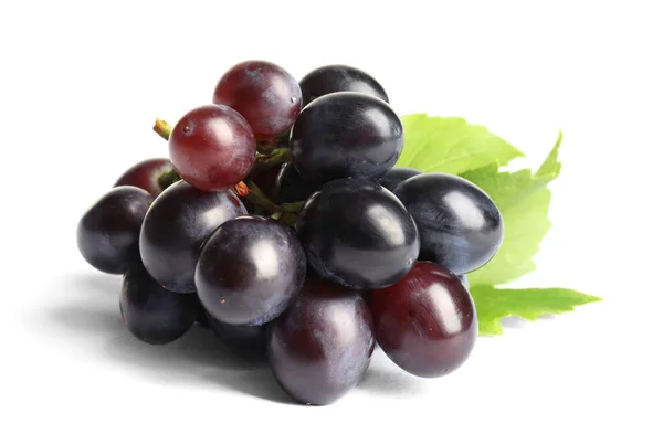 Bunch Fresh Ripe Juicy Grapes Isolated White — Stock Photo, Image