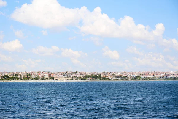 Hermosa Vista Ciudad Orilla Del Mar — Foto de Stock