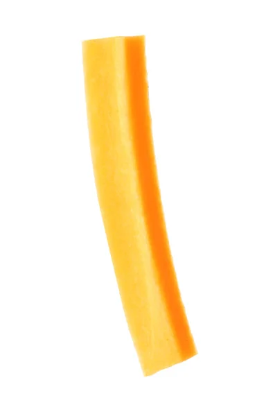 Кусок Спелой Морковки Белом Фоне — стоковое фото