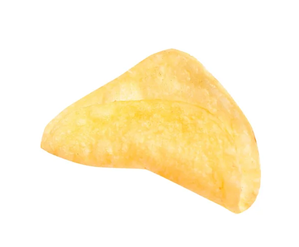 Leckere Knusprige Kartoffelchips Auf Weißem Hintergrund — Stockfoto