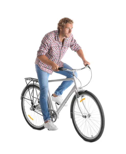 바탕에 잘생긴 자전거 — 스톡 사진