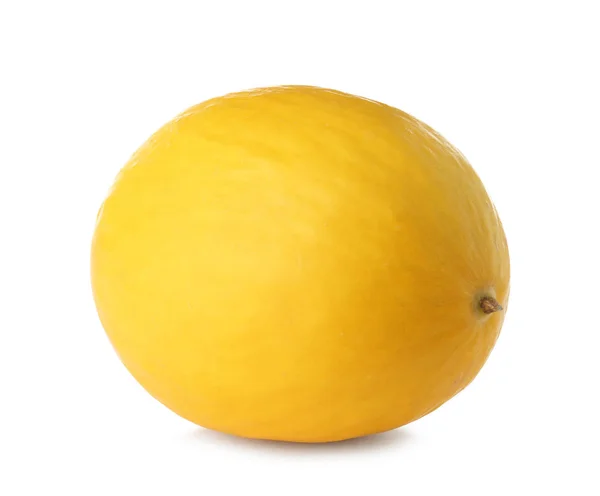 Tutto Gustoso Melone Maturo Sfondo Bianco — Foto Stock