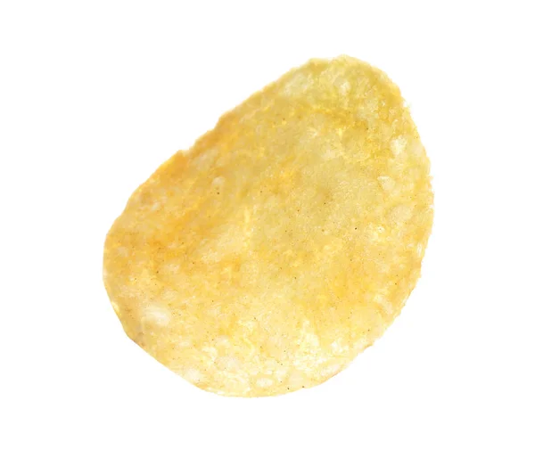 Beyaz Zemin Üzerine Lezzetli Çıtır Patates Cipsi — Stok fotoğraf