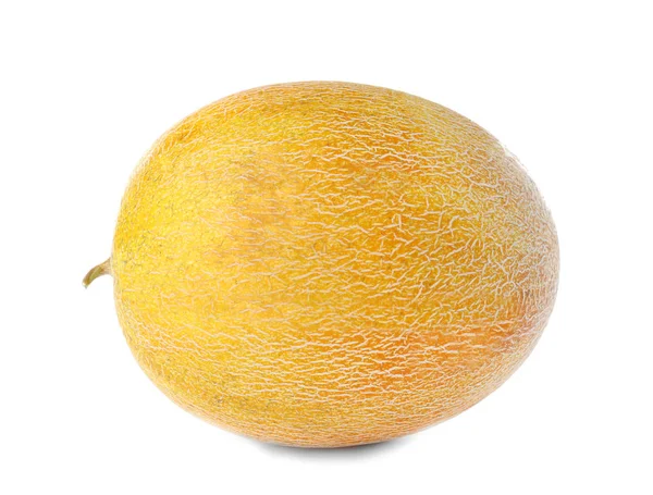 Tutto Gustoso Melone Maturo Sfondo Bianco — Foto Stock