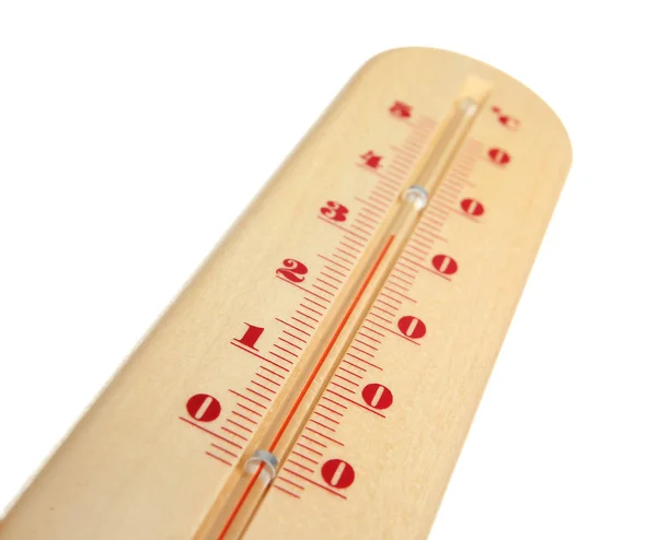 Weer Thermometer Witte Achtergrond — Stockfoto
